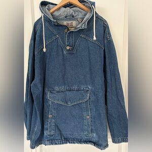 Vintage Streetwear Code Zero Denim Pullover Anorak Jacket
